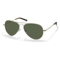 Polaroid - lunettes de soleil - doré - Couleur des verres : vert - indice solaire : sans protection
