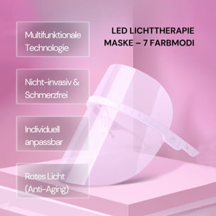 Máscara de terapia de luz LED con 7 colores.