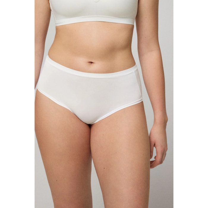 Confezione da 2 mutandine basic alte bianche