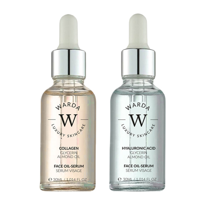 SUERO EN ACEITE POTENCIADOR DE HIDRATACIÓN CON ÁCIDO HIALURÓNICO 30 ml + SUERO EN ACEITE POTENCIADOR DE COLÁGENO SKIN LIFTER 30 ml