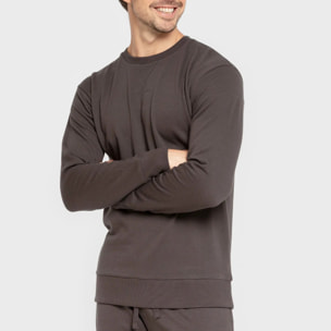 Sudadera básica deportiva gris marengo