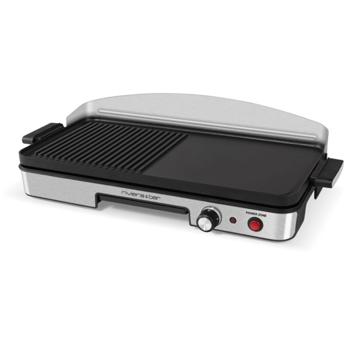 Plancha électrique RIVIERA ET BAR QPL365 Power Zone à poser, 50x25 cm
