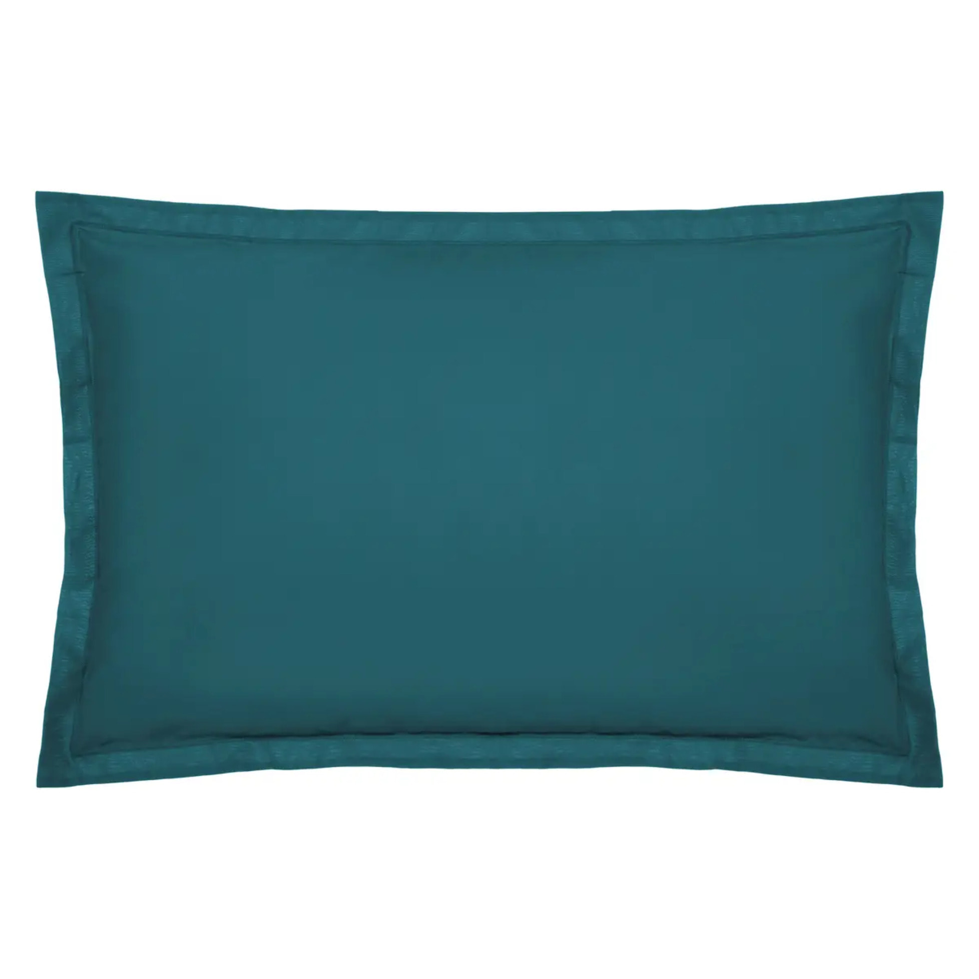 Taie d'oreiller "Carina" en coton bleu canard 50x70cm