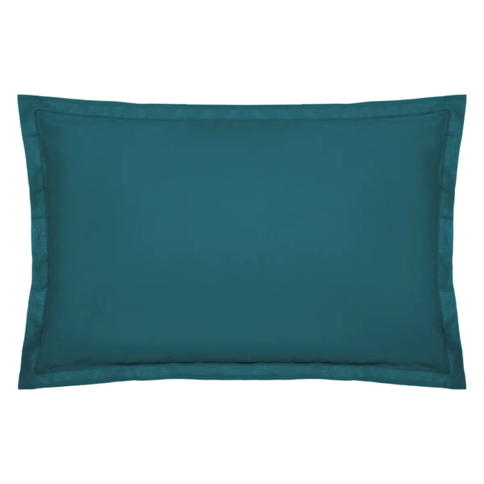 Taie d'oreiller "Carina" en coton bleu canard 50x70cm