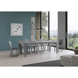 Table extensible 90x90/246 cm Spimbo Premium Gris Béton