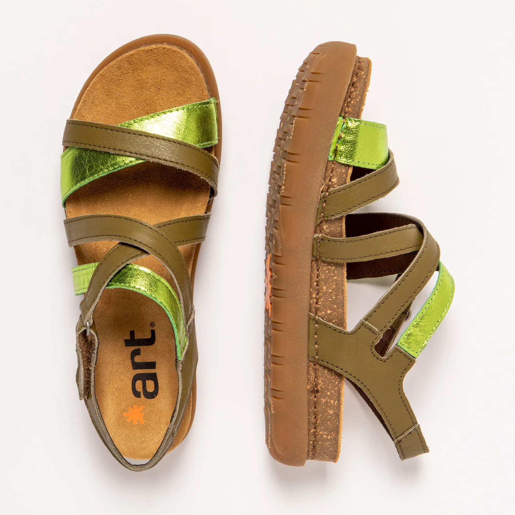 Sandalias 1714 NAPPA BRONZE-GREEN /RHODES color Bronze-green