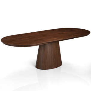Table à manger extensible Tomasucci RAUMA, en MDF finition noyer, 160/200/240 × 100 × 75,5 cm