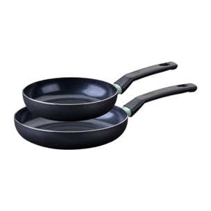 Set de 2 poêles antiadhésives céramique 20 et 24 cm Fackelmann Brandao