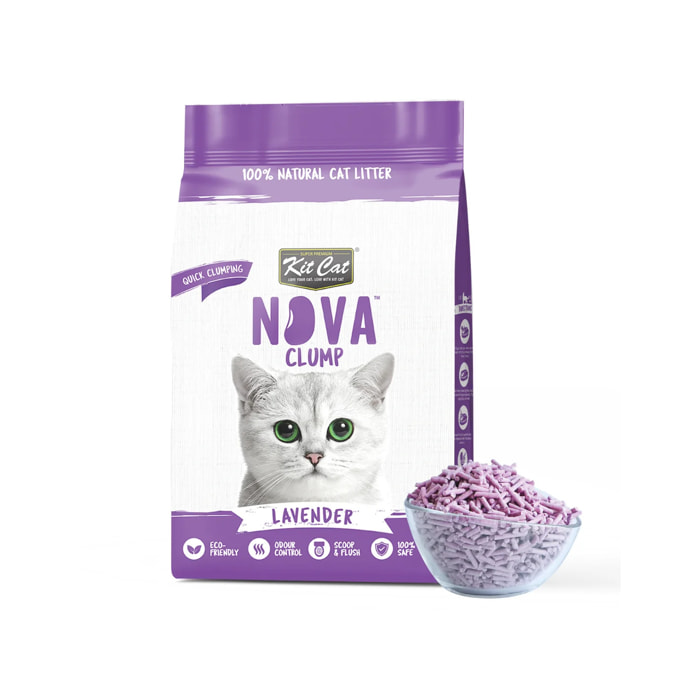 Kit Cat Arena Eco Nova - Lavender 7 L Arena para gatos