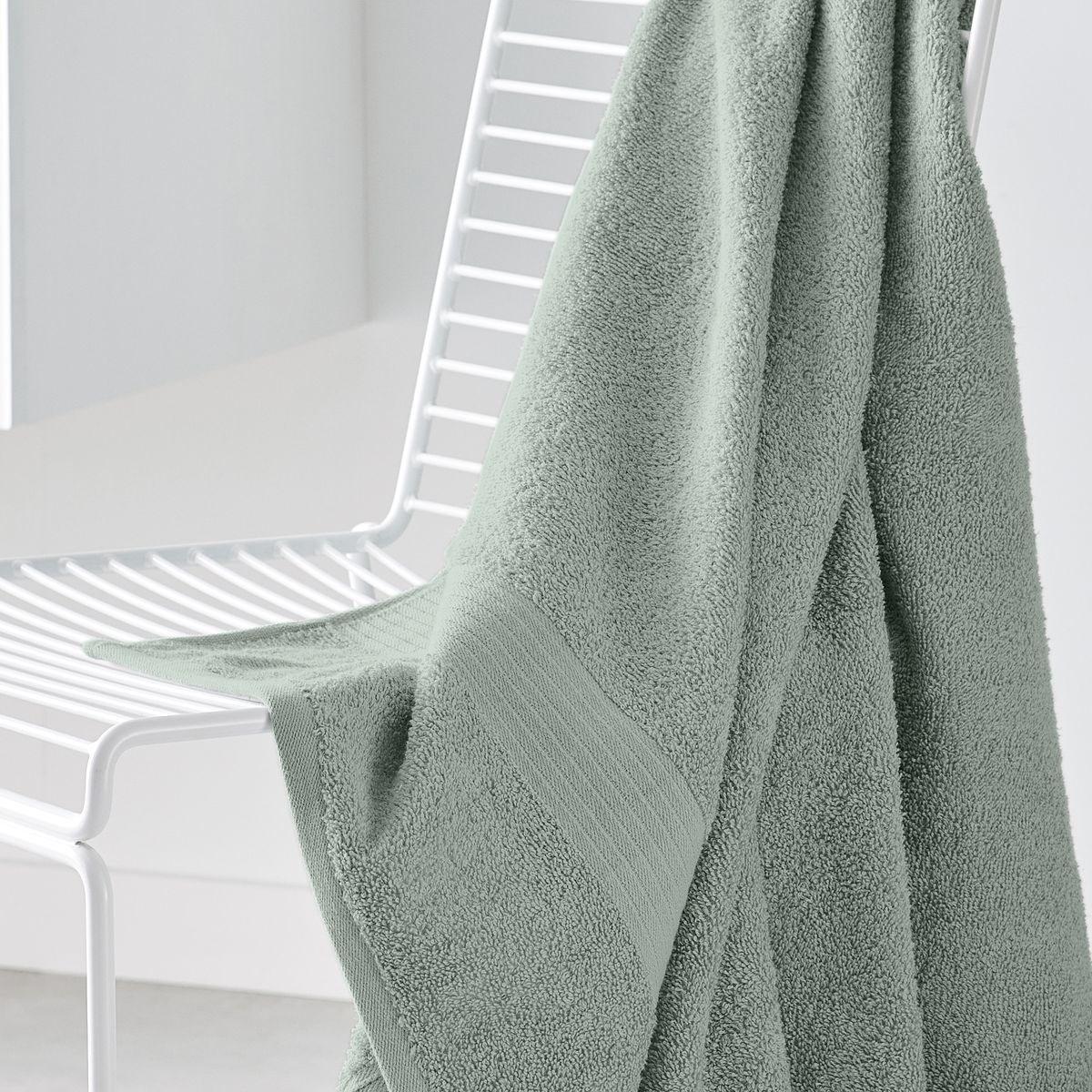 Drap de bain uni ESSENTIAL vert