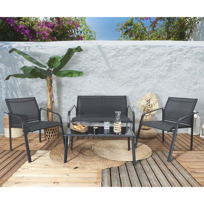 Salon De Jardin Naxos Gris