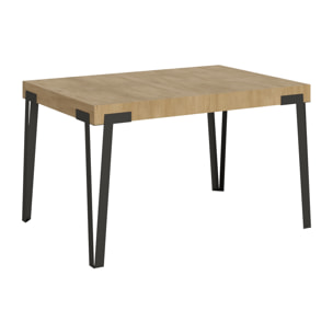 Table extensible 90x130/234 cm Rio Chêne Nature cadre Anthracite