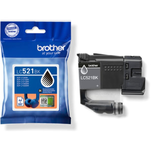 Cartouche d'encre BROTHER Originale LC521 Noire Standard - LC521BK