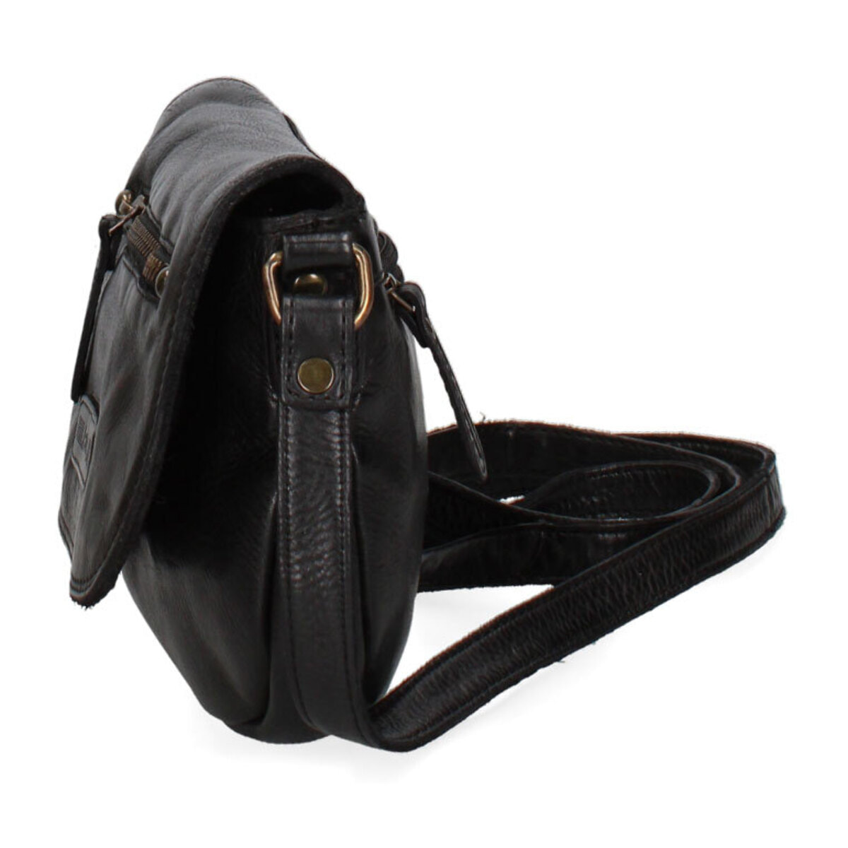 Borsa a tracolla  da uomo In Vera pelle Made in Italy 21x17x4,5 cm