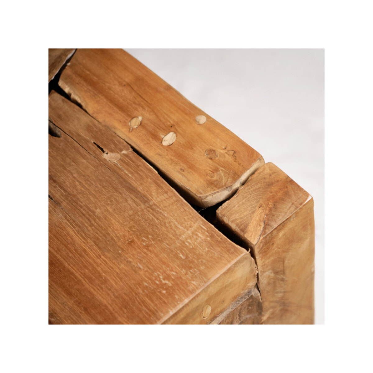 Table basse rectangulaire 120 x 60 cm en bois de teck - KAMI