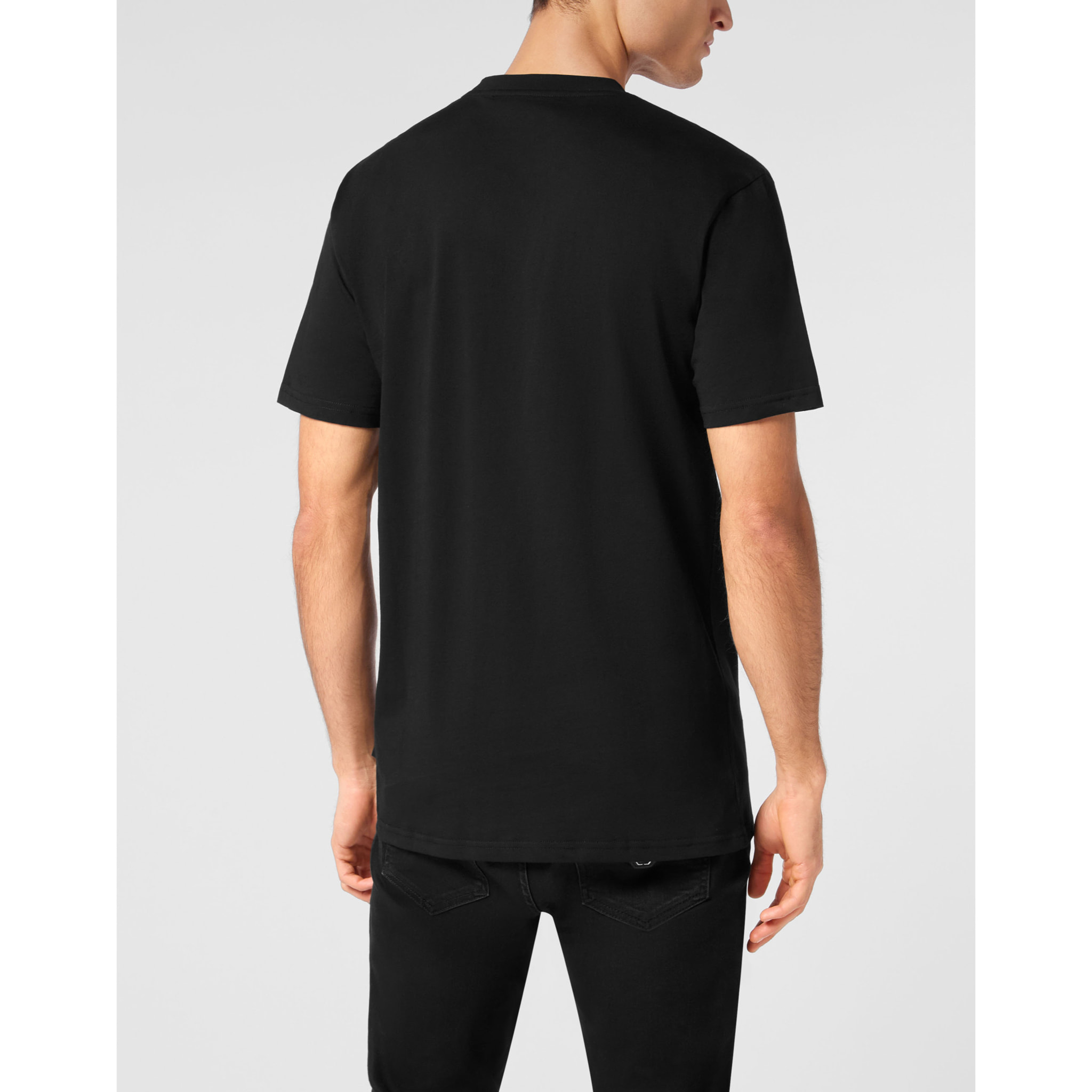 PHILIPP PLEIN Camiseta de cuello redondo y manga corta SKULL