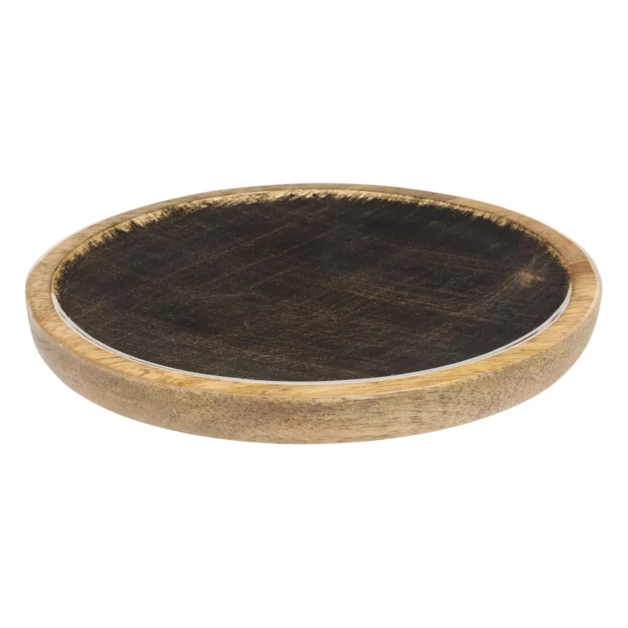 Assiette de présentation Ava ronde D.15cm noir
