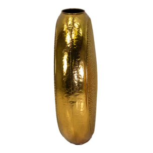 Vaso in metallo oro tondo cm80x23,5h77
