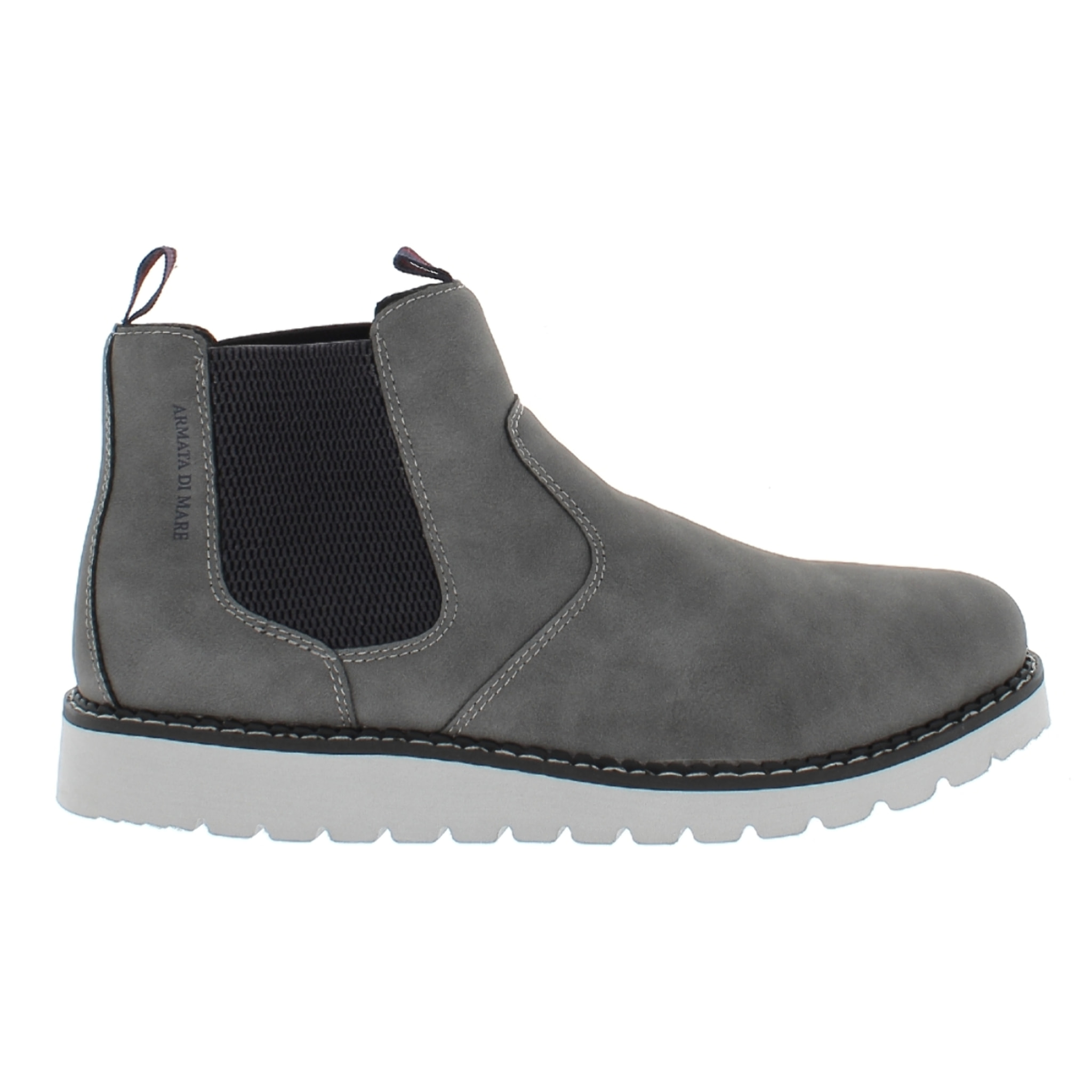 Armata di Mare Scarpe Uomo Stivaletti Chelsea Boots con Soletta Rimovibile in Memory Foam AMU W24L639 Grey