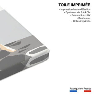 Tableau de voyage Le bleu de Santorin Toile imprimée