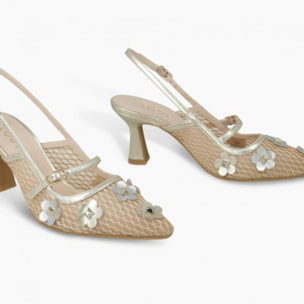ZAPATOS DE SALÓN DORADOS GENASTI