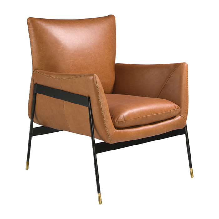 Sillón Angel Cerda piel de vacuno 67x75x87cm