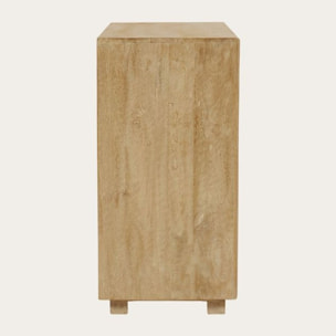 Buffet Zanda -bois massif de mangue-couleur arabica 90 x 80 x 40 cm