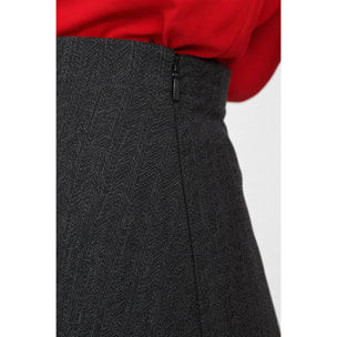 Kocca - Gonna asimmetrica da donna a vita alta con drappeggio Donna