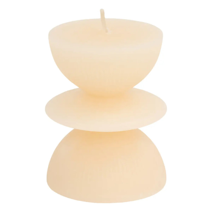 Bougie décorative Homy ronde H.9cm