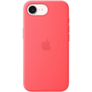 Coque APPLE iPhone 17e silicone Magsafe Rose goyave