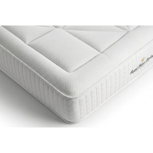 Ensemble 1p - Matelas Ressorts ensachés et mémoire de forme - Maxi Epaisseur : 26cm - Confort : Équilibré - Bouclette - Windsor
