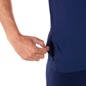 Maglietta da ciclismo a maniche corte da uomo, rosa e blu