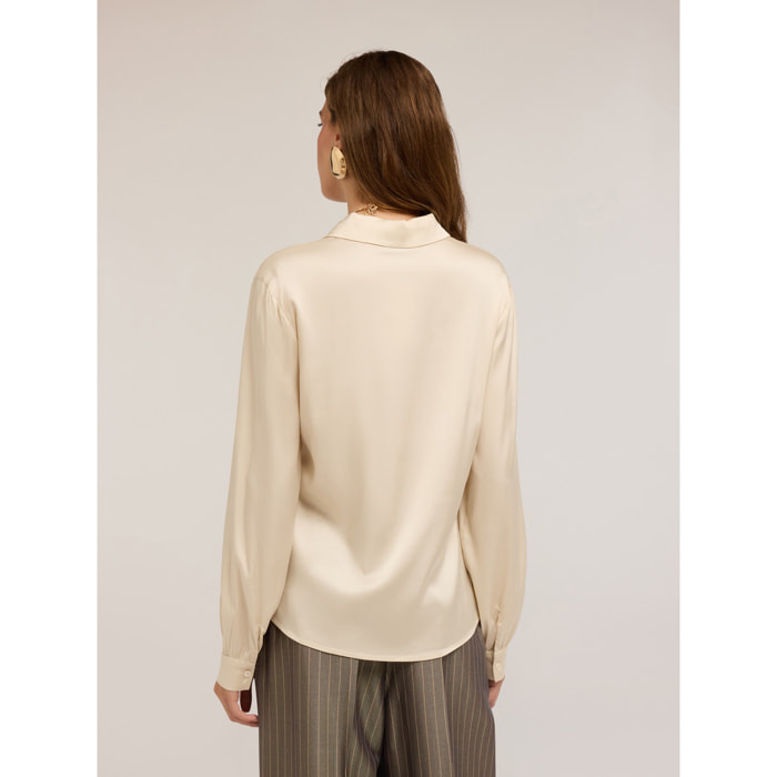 Motivi - Camicia satin - Beige