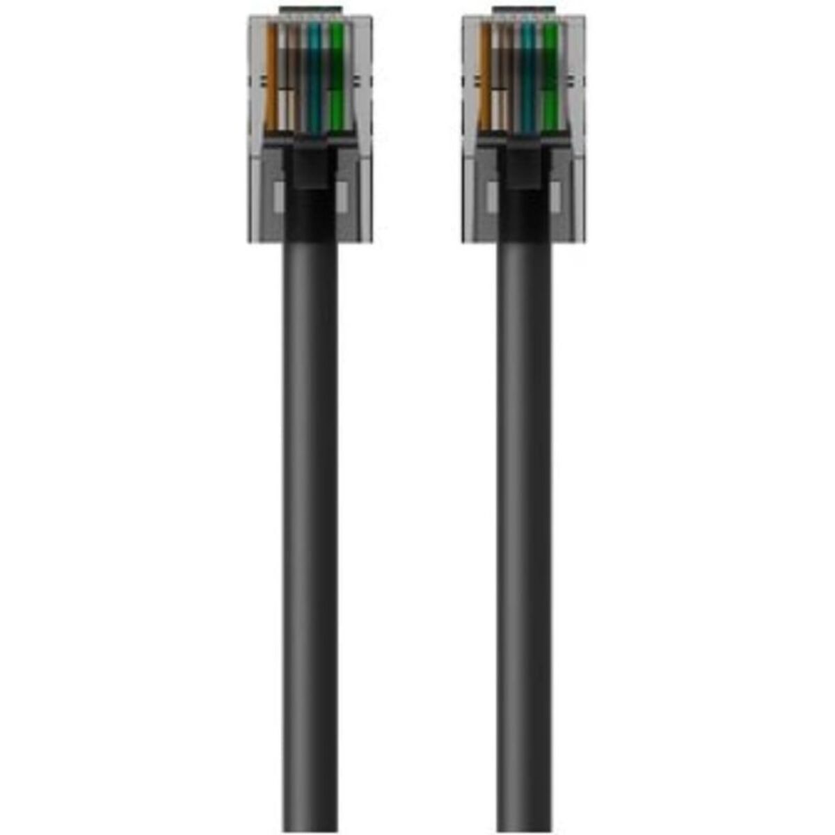 Adaptateur Ethernet BELKIN 2M Droit CAT6 Noir A3L981BT02MBKHS