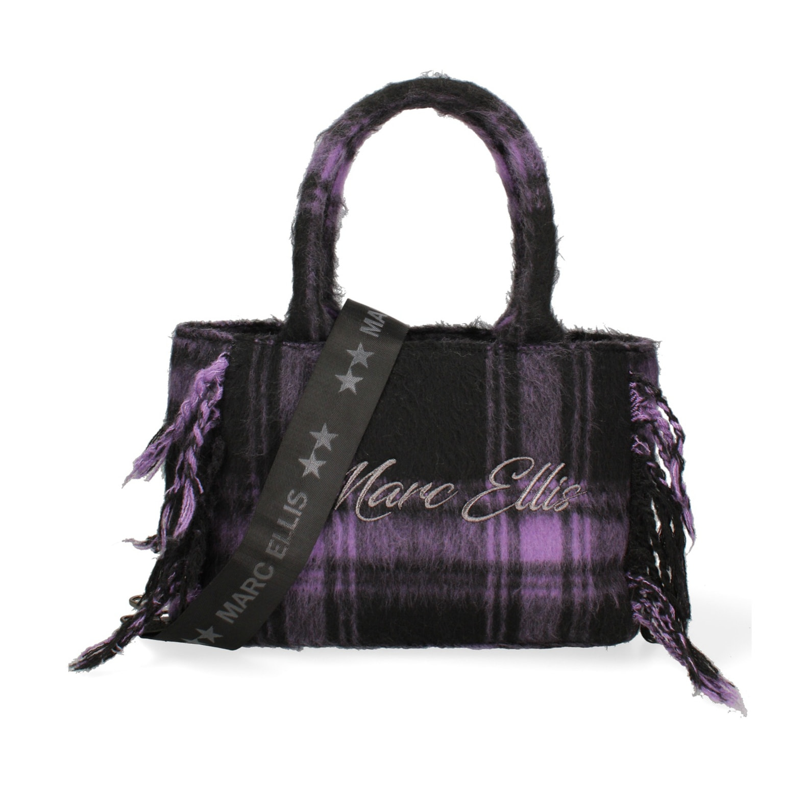 Borsa a mano da donna - Modello False - 100% lana e tessuto - 30.0 x 22.0 x 15.0 cm