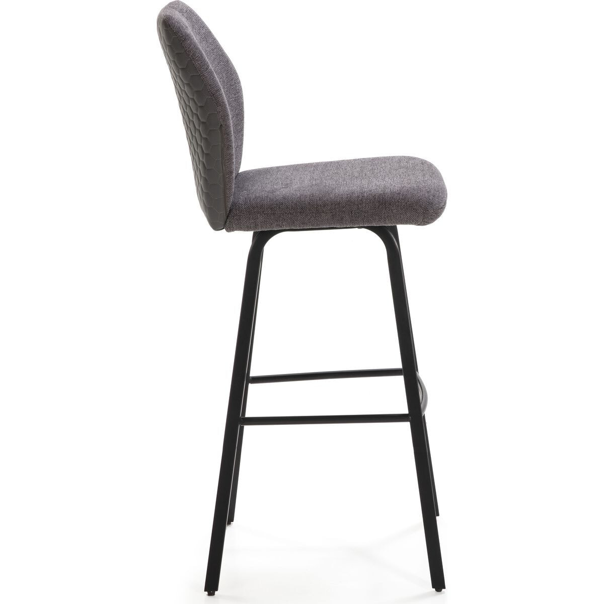 Lot de 2 tabourets de bar en tissu et simili - GARANCE