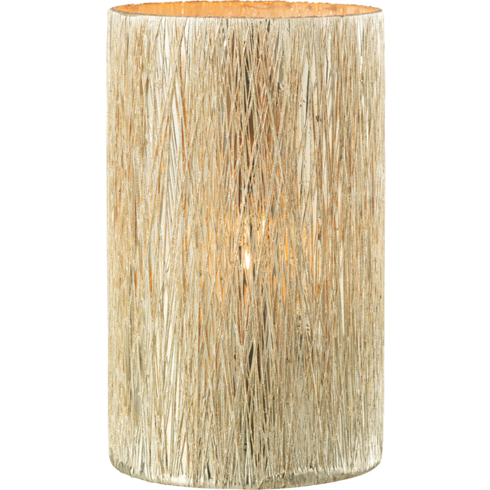 J-Line photophore - verre - argent - large