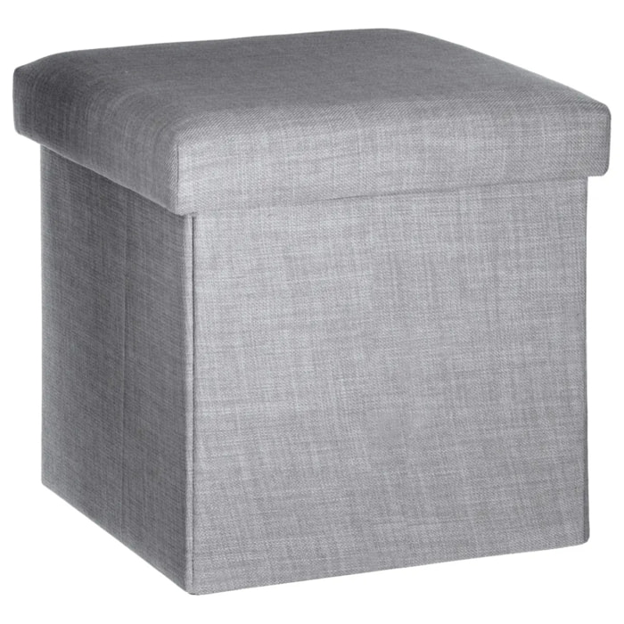 Pouf pliant "Tomaz" gris souris