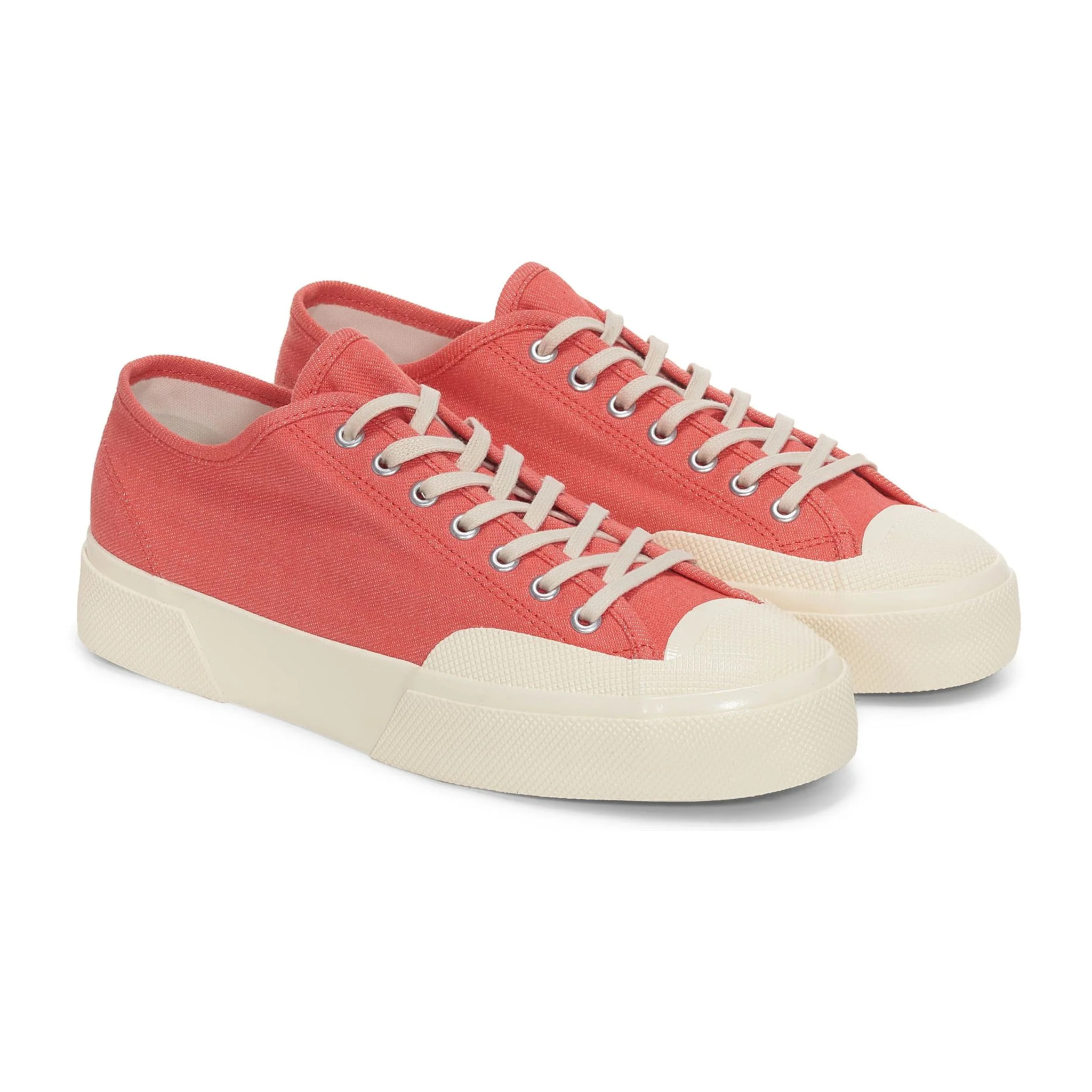 Superga - Uomo Donna Rosso - 2432 Works Low Cut Denim Yarn Dyed