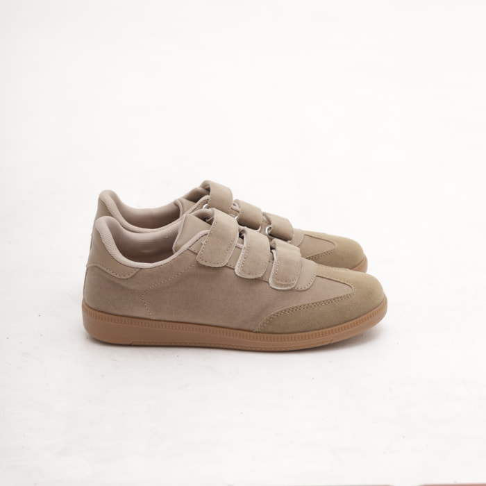 SNEAKERS FLAT STRAPPO TORTORA
