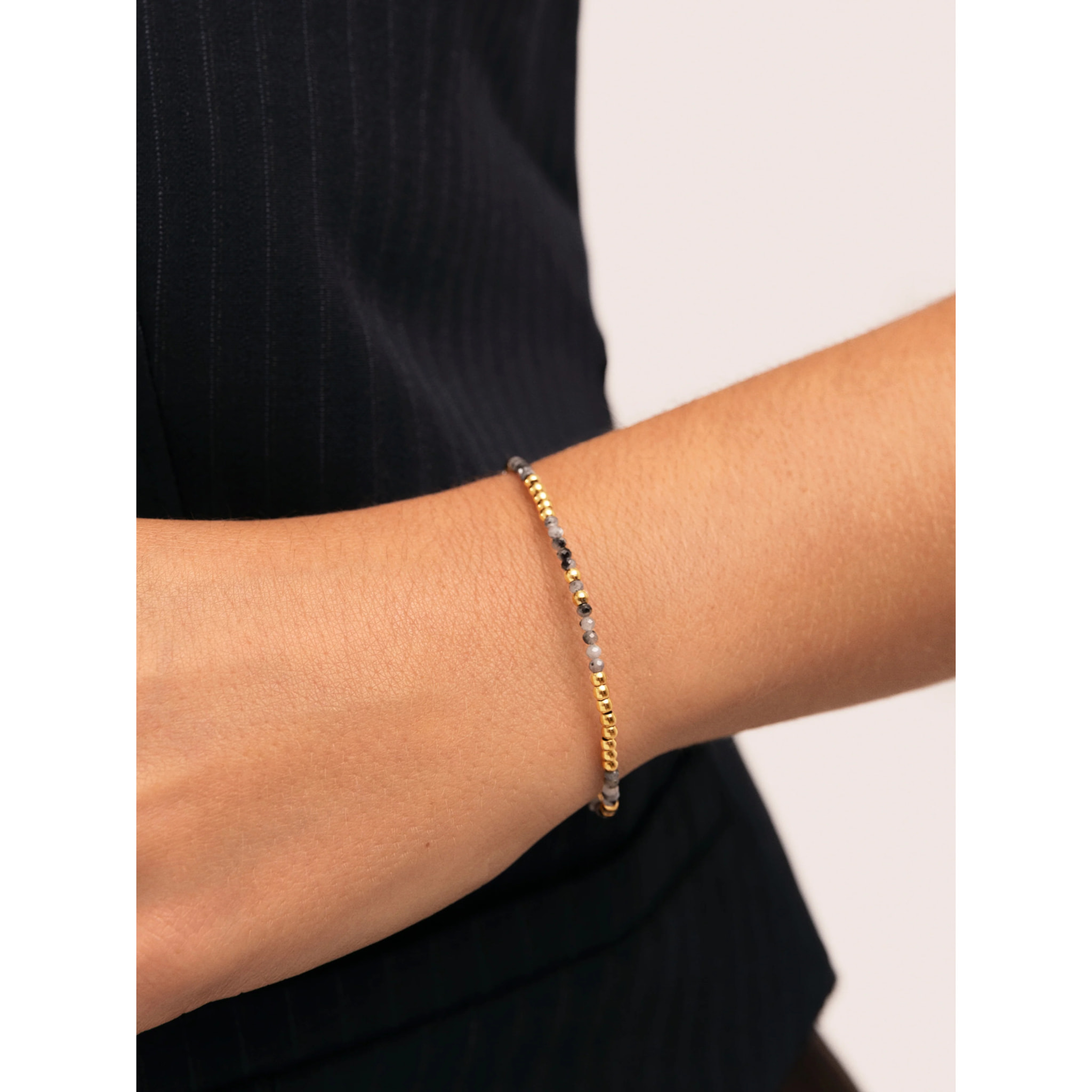 Pulsera Noche Acero Baño Oro