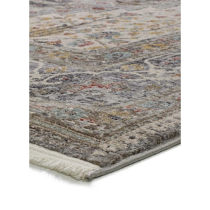 SAROUGH Alfombra vintage de pelo corto gris, varias medidas disponibles.