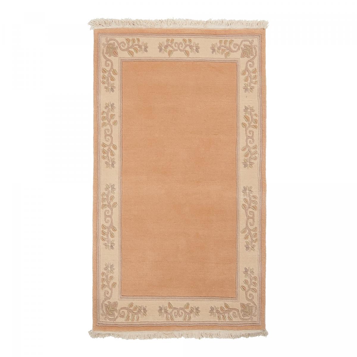 Tapis salon et chambre fait main en laine motif floral NUVO