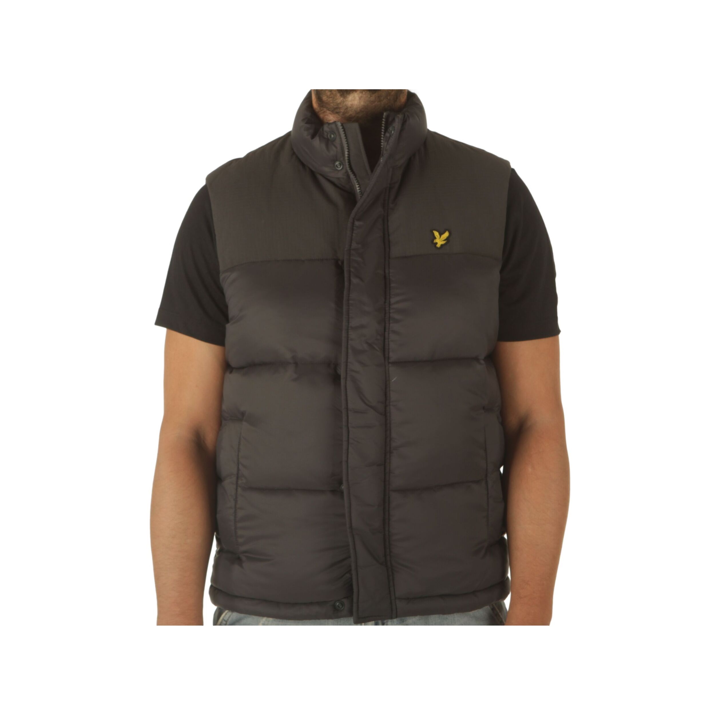 Gilet Lyle & Scott Wadded Gilet Gunmetal Grigio