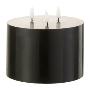 J-Line bougie 3 mèches - noir - LED