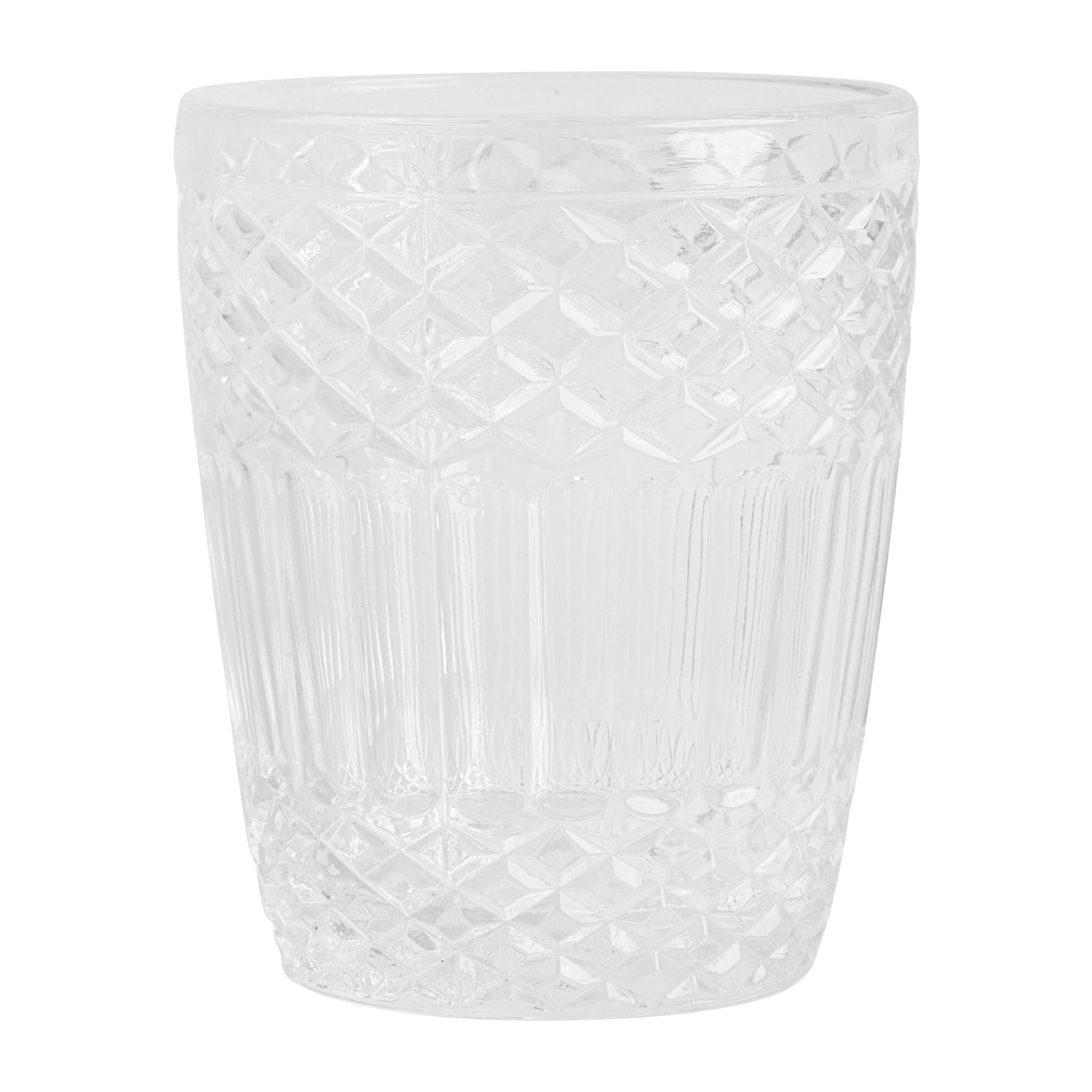 Juego de 4 vasos de cristal de 300cl transparente san ignacio