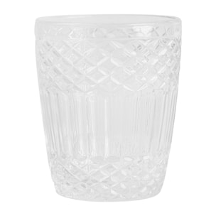 Juego de 4 vasos de cristal de 300cl transparente san ignacio