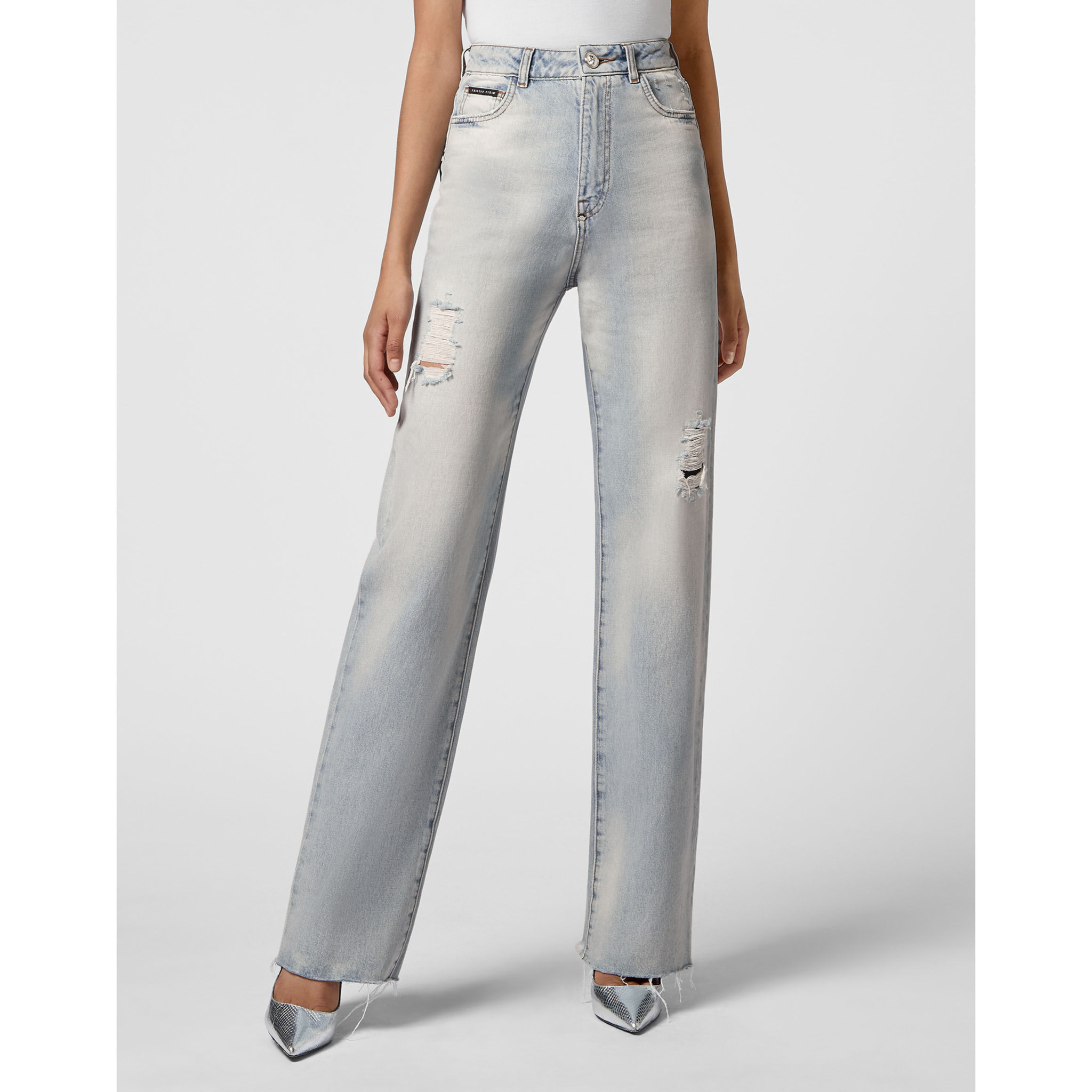 PHILIPP PLEIN Vaqueros de pata ancha