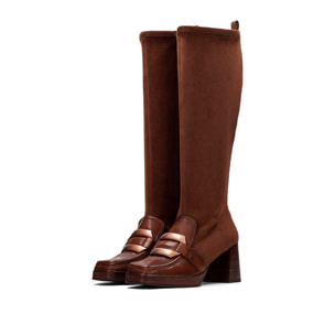 Bota Natalie Cuero 7 cm