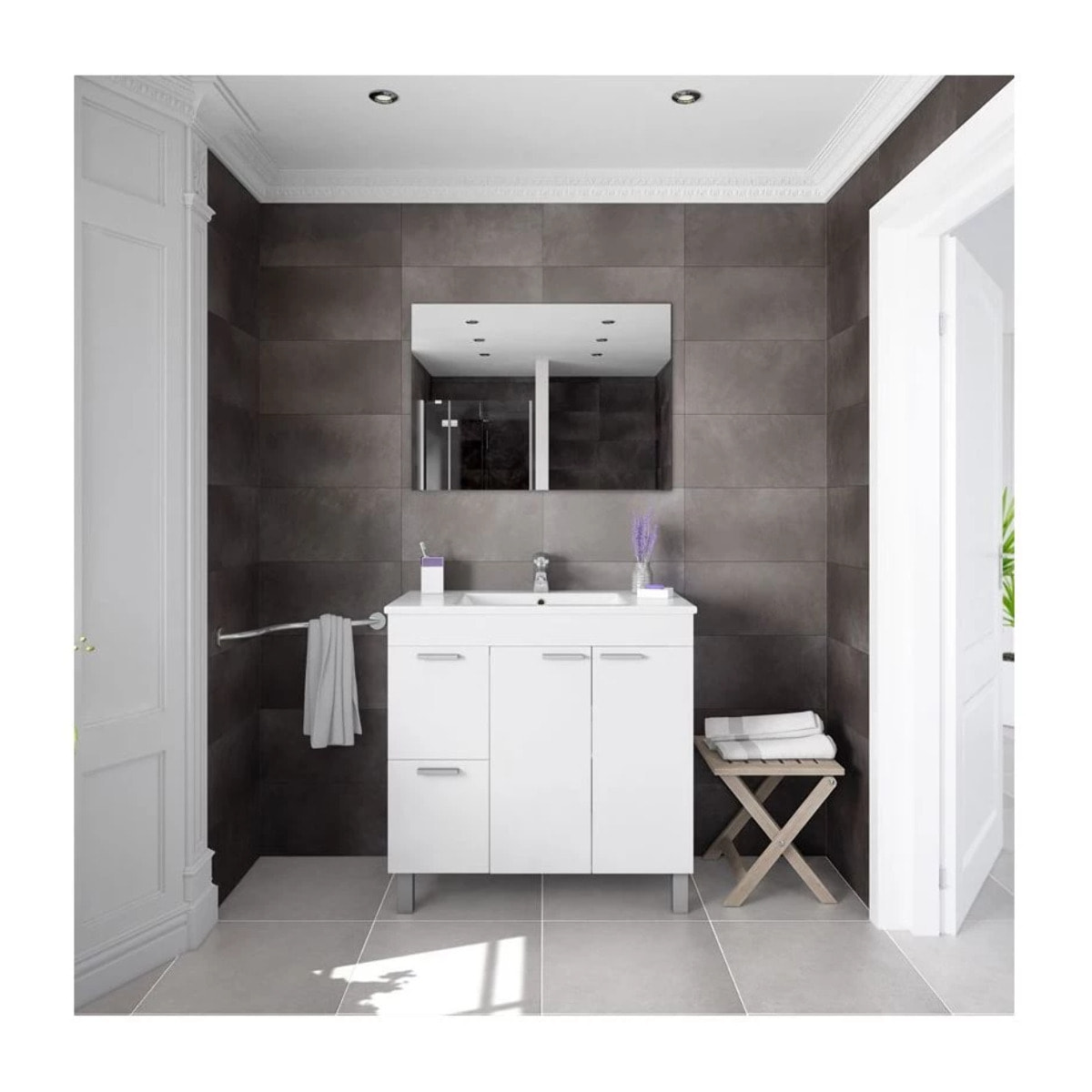 Mueble de baño Aktiva Blanco Brillo